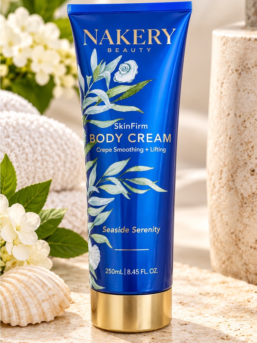 Nakery Beauty SkinFirm Body Cream Seaside Serenity 8.45 oz NEW